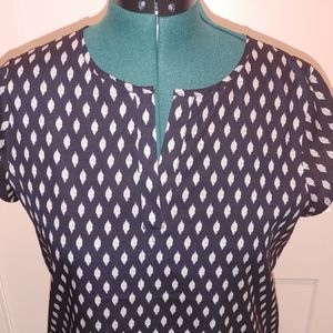 Navy and White Blouse. Ivanka Trump